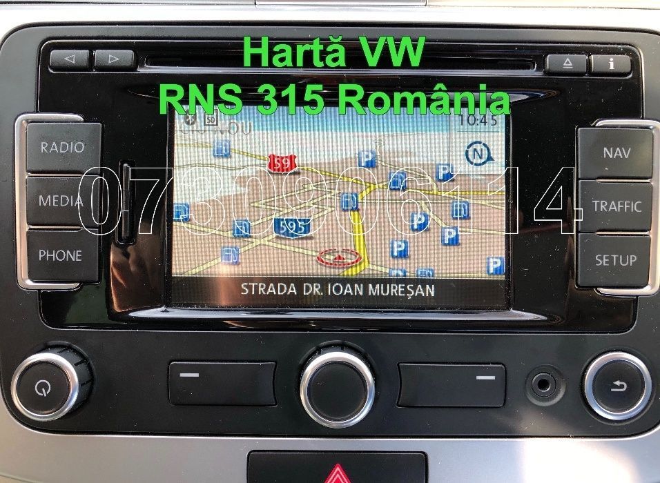 Card navigatie VW RNS315  B7 Tiguan Sharan Golf 6 ROMANIA 2022 RNS 315