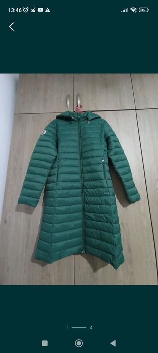 Geaca lunga verde smarald L reducere 24h livrare 5 lei