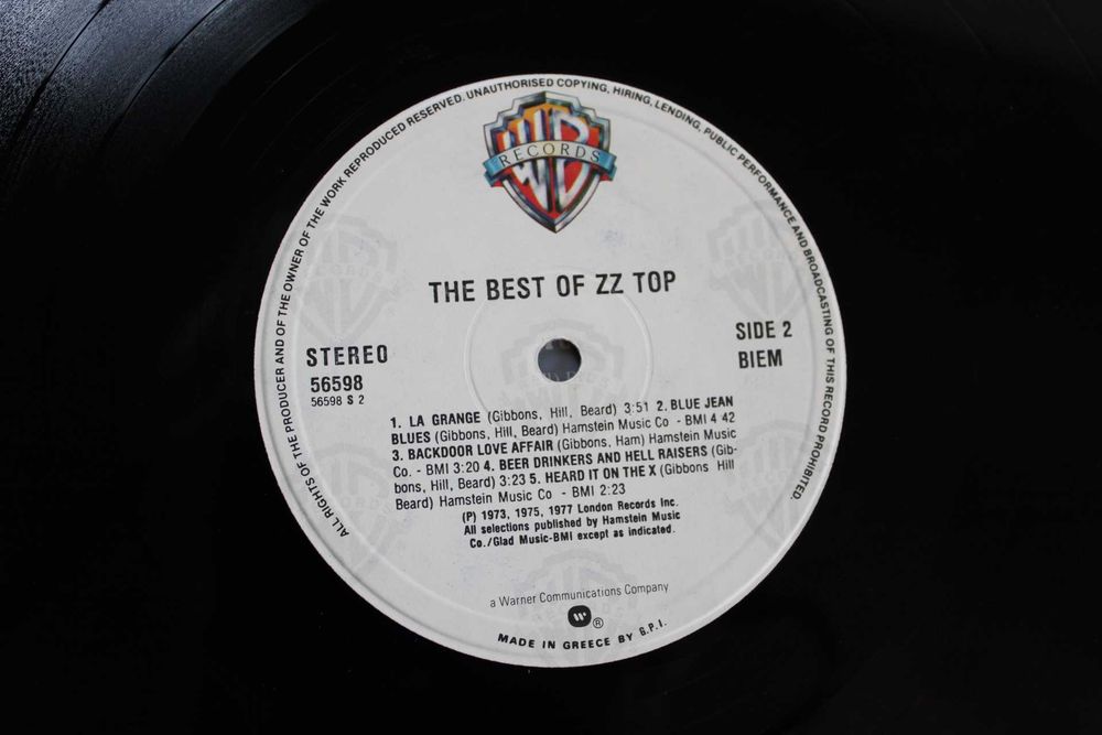 ZZ TOP - The Best - Грамофонна Плоча  КАТО  НОВА