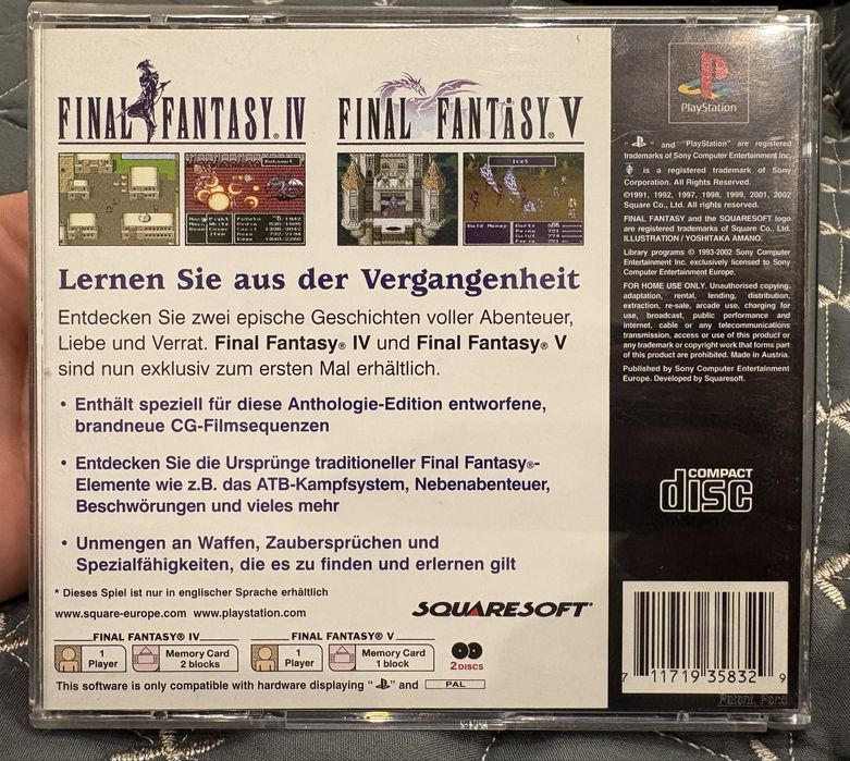 Final Fantasy Anthology PlayStation 1 (PS1)