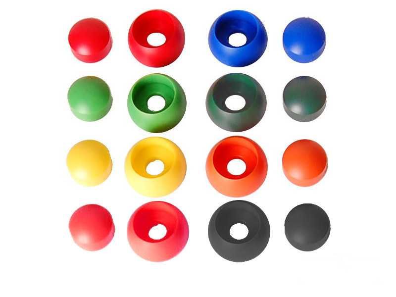 Цветни ПВЦ ръкохватки АС3028, капачки и тапи AC3027 за детски площадки