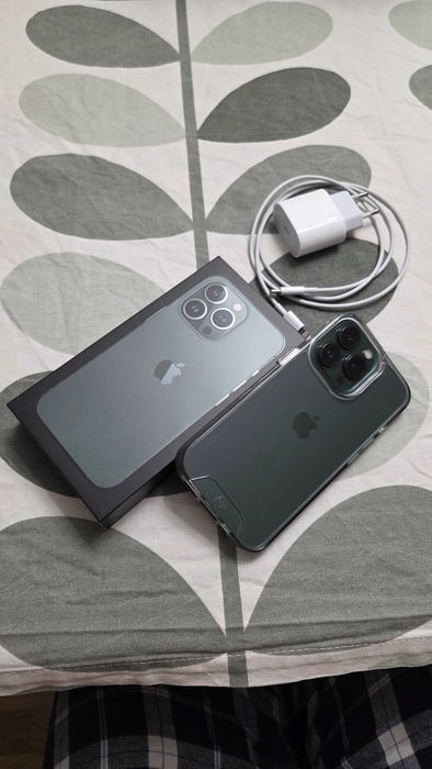 Apple iPhone 13 Pro, 128 GB, Alpine Green, Като нов!!!