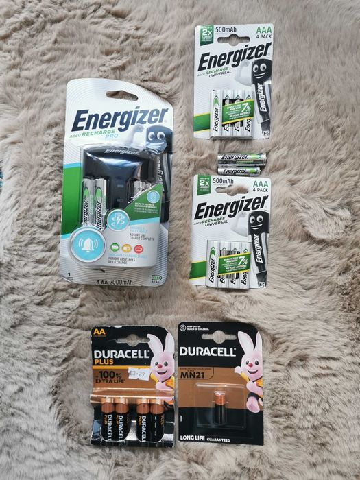 Акумулаторни батерии Energizer, Duracell, зарядно за батерии