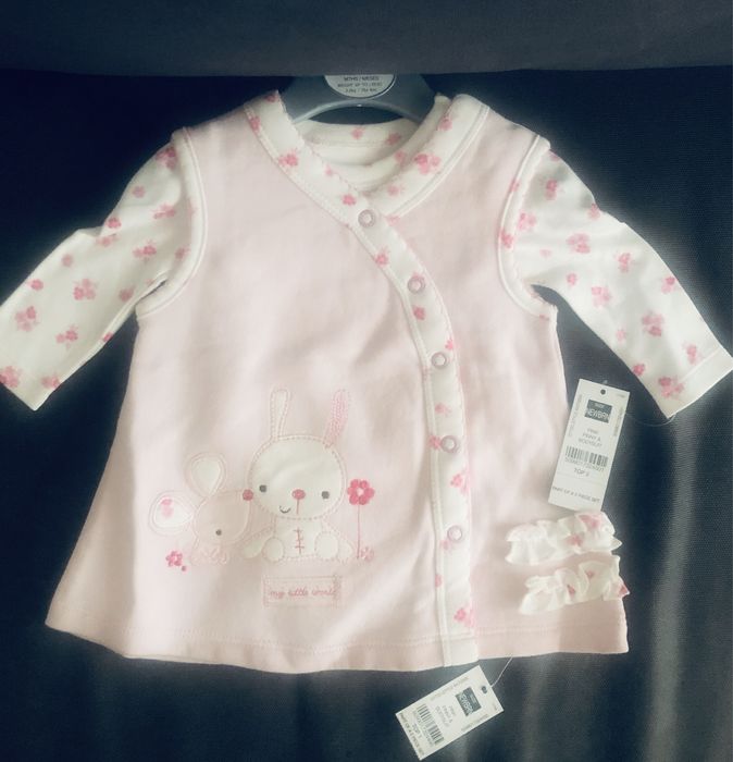 NOU Set 2 piese nou-nascut (fetita)