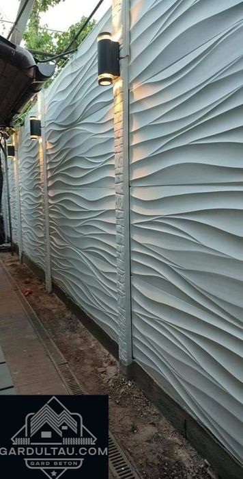 Garduri placi stâlpi din beton comprimat model Travertin