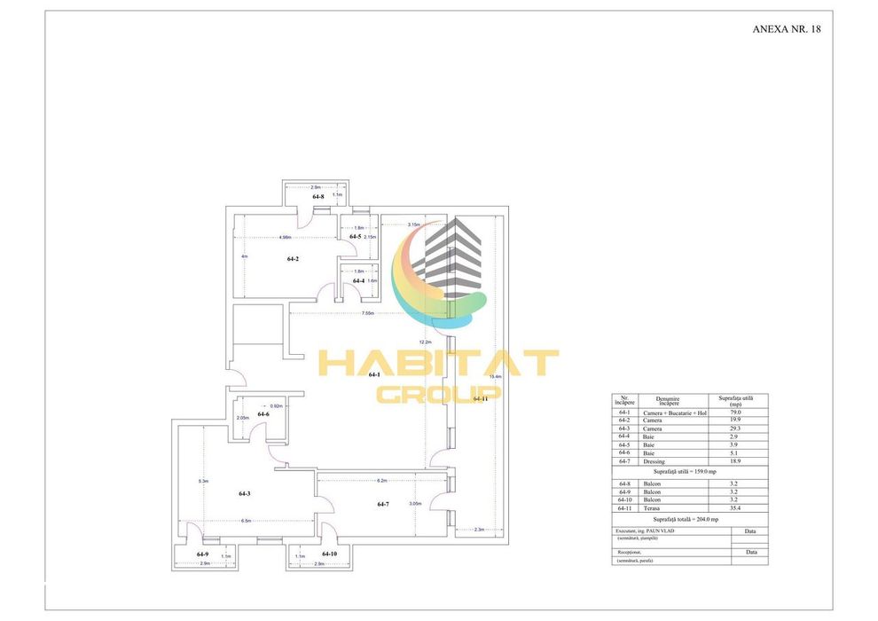 Pallady Penthouse 3 camere PREMIUM 204 mp ACTE GATA MUTARE
