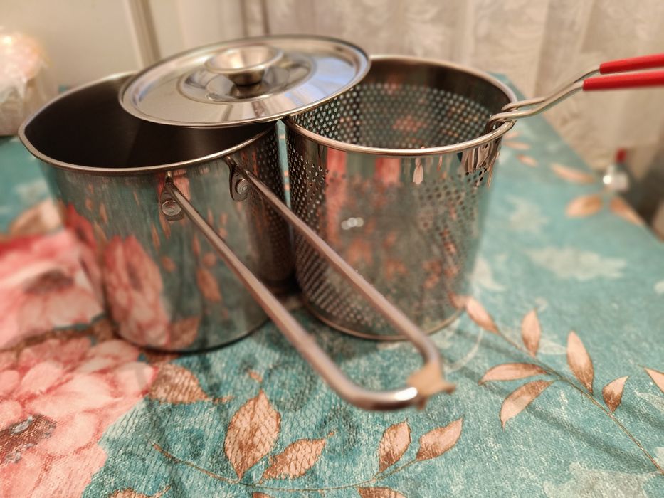 Мини фритюрница нержавейка