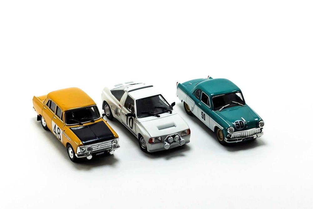 3 коллекционные 3 Раллийные Москвича в масштабе 1:43. ДеАгостини!