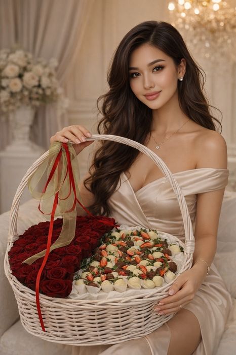 Фруктовые букеты корзины