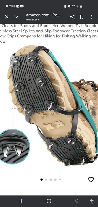 Crampoane pentru încălțăminte, nou noute