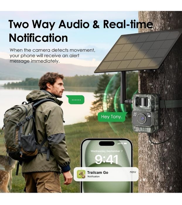 Camera supraveghere 4G cu panou solar