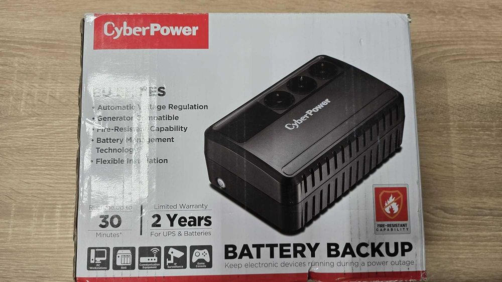 UPS CyberPower BU650E – 650VA / 360W – Stare bună, funcțional