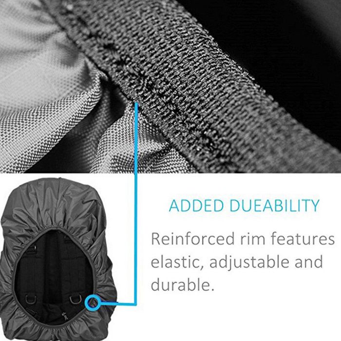 Folie protectoare, reflectorizanta rucsac 30-40 L pentru ploaie, noapt