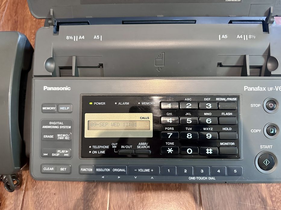 Fax Panasonic Panafax UF-V60 + telefon | Funcțional | Resetat | Complet