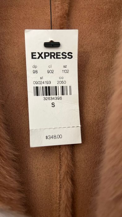 Палто от еко косъм Express