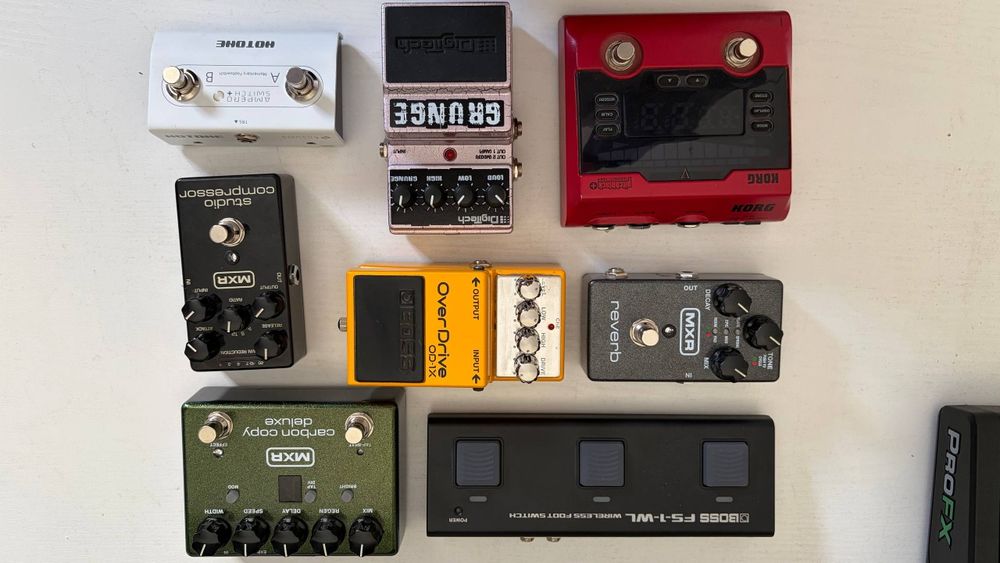 Педалборд (гитарные педали эффектов) Boss MXR Korg Nux