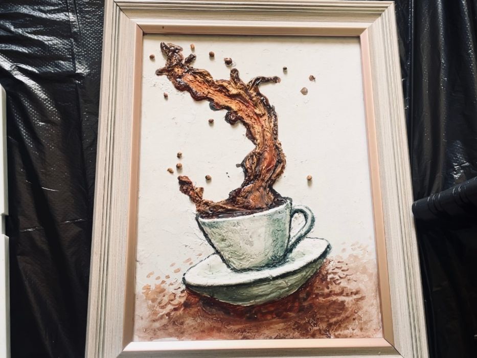 Barelyef Kartina "Coffee Time" Size_A5