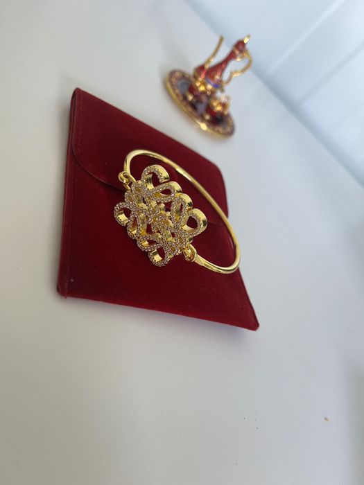 Brățară placată cu aur Loewe
