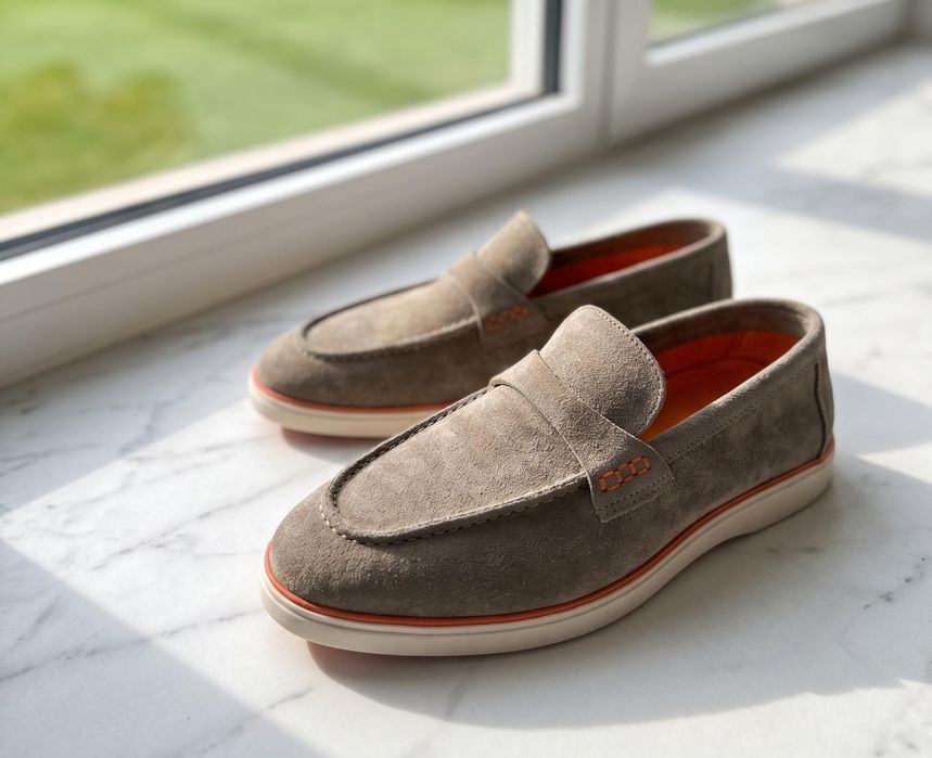 Mocasini Hermes Piele Întoarsă - Full Box