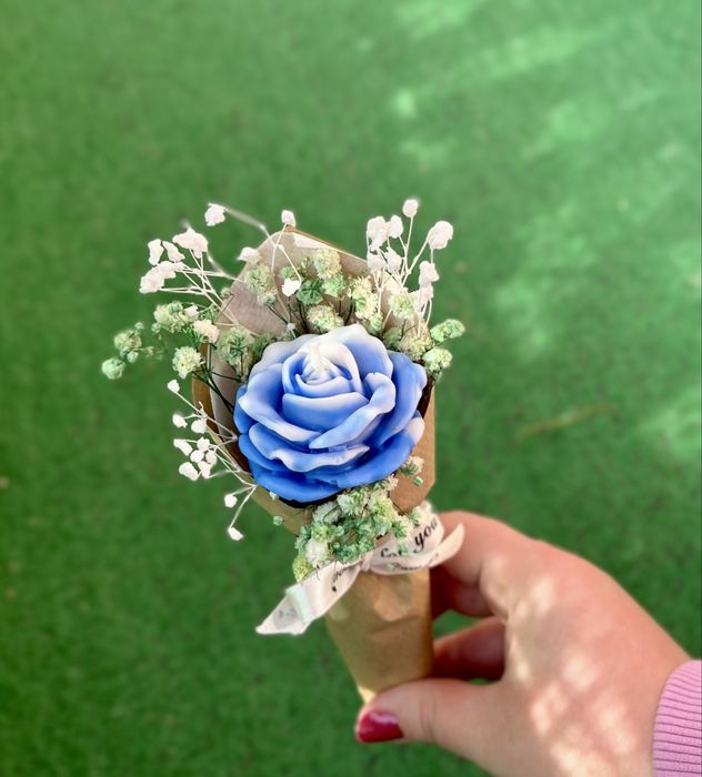 Мини ароматни букетчета от соев восък