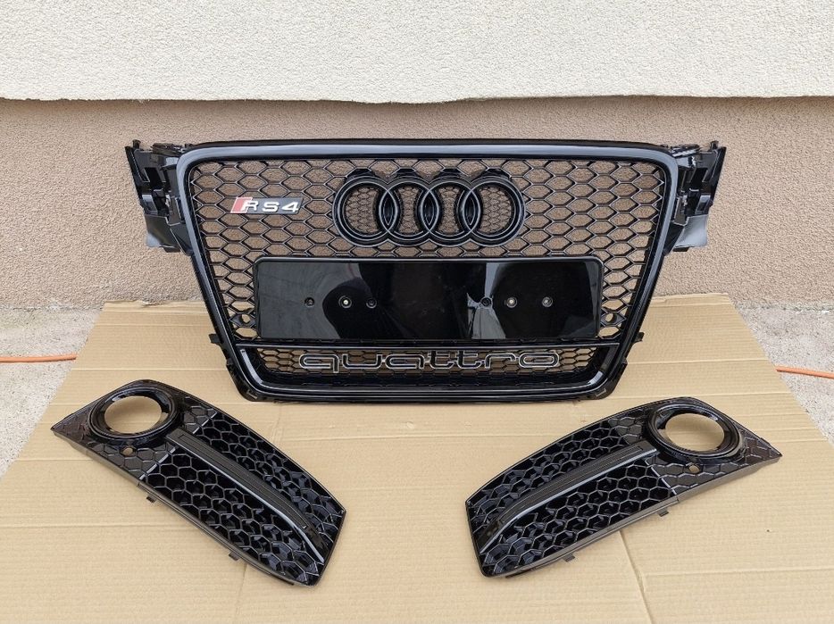 Grila centrala grile proiector RS LOOK AUDI A4 B8 2008-2012
