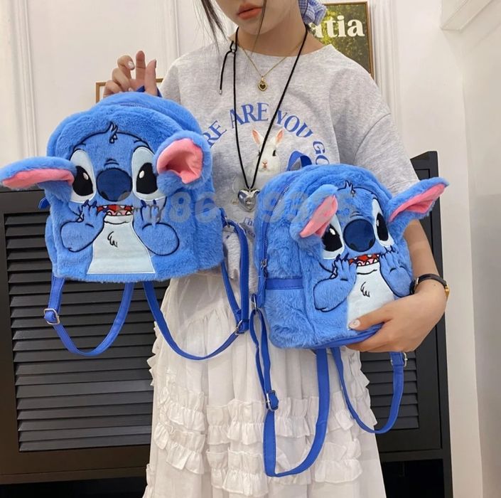 Плюшена детска Раница Стич, Stitch плюшена играчка Раница