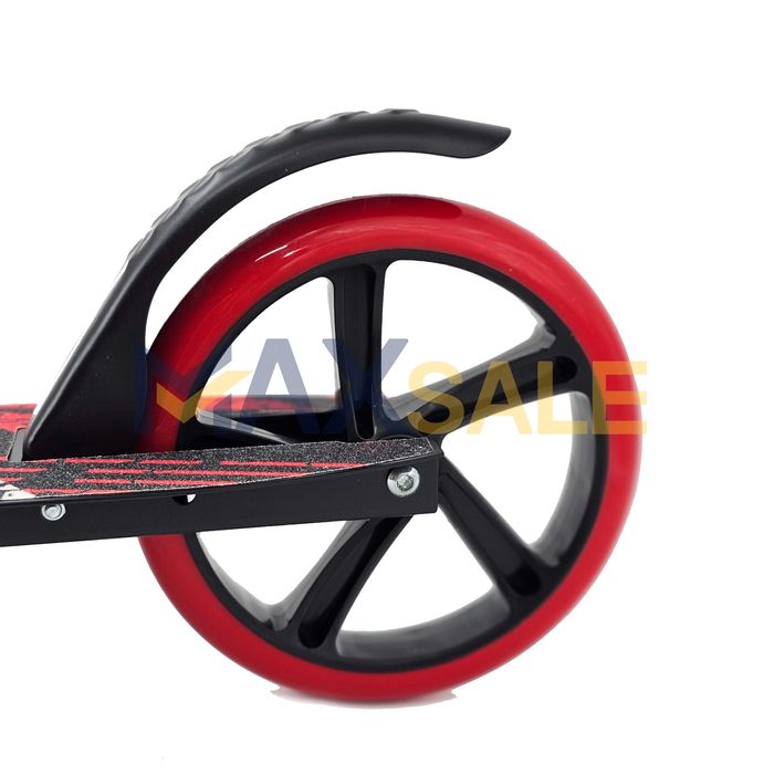 Детски scooter скутер тротинетка сгъваема черно червено алуминиева