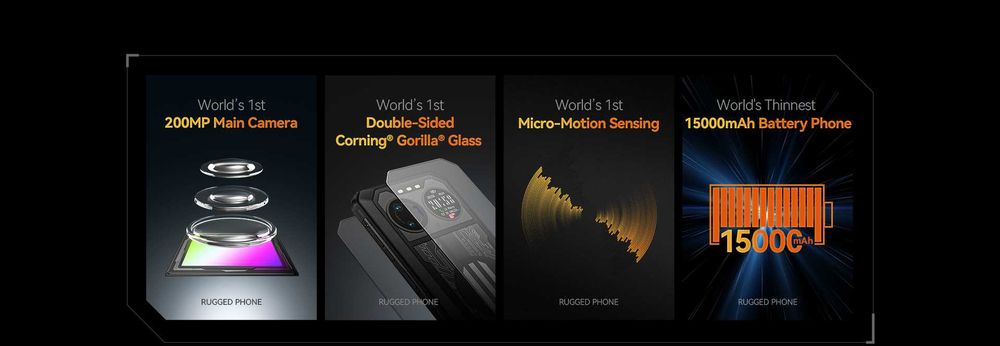 Telefon rezistent Rugged B2 Ultra 15.000mAH de 6,78”-256GB-24 GB RAM