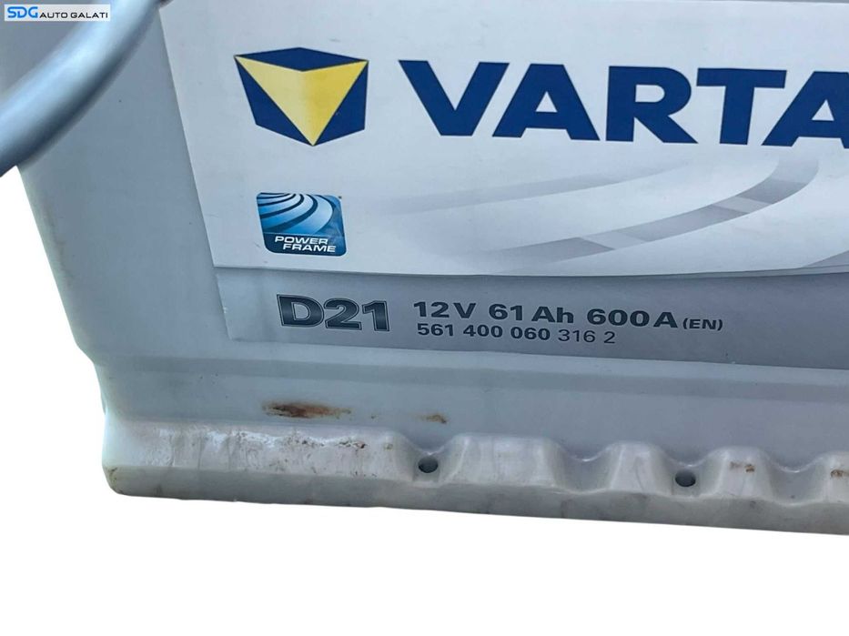 Baterie Acumulator Auto 61AH 600A VARTA 561400060 316 2 Volkswagen Audi Seat Skoda Ford Opel Toyota BMW Mercedes Renault Peugeot Dacia [B4485]