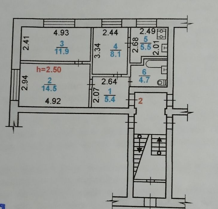 Продам трехкомнатную квартиру