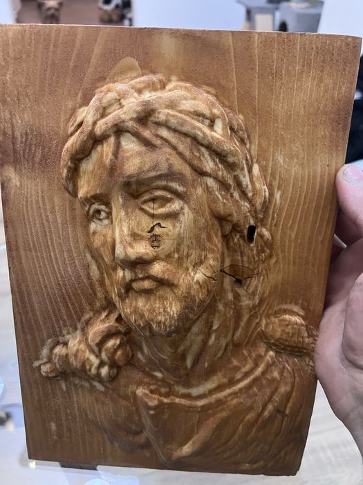 Icoana sculptata Iisus Hristos