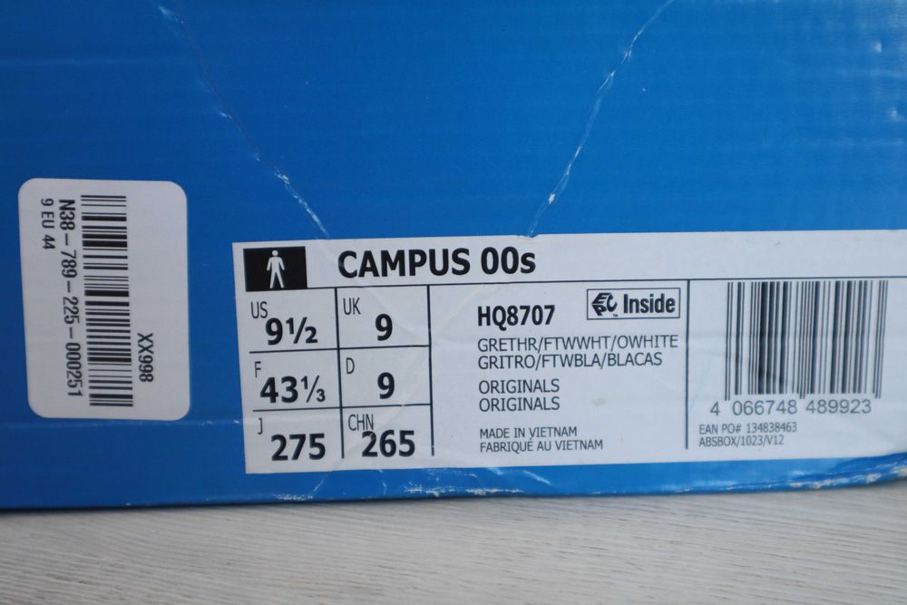 Кроссовки ADIDAS CAMPUS. Оригинал new  US 10,5