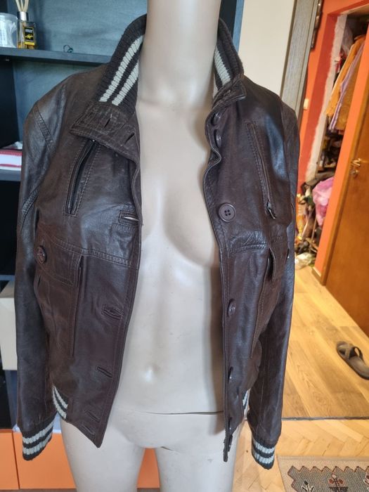Дамско кожено яке, размер.S/M