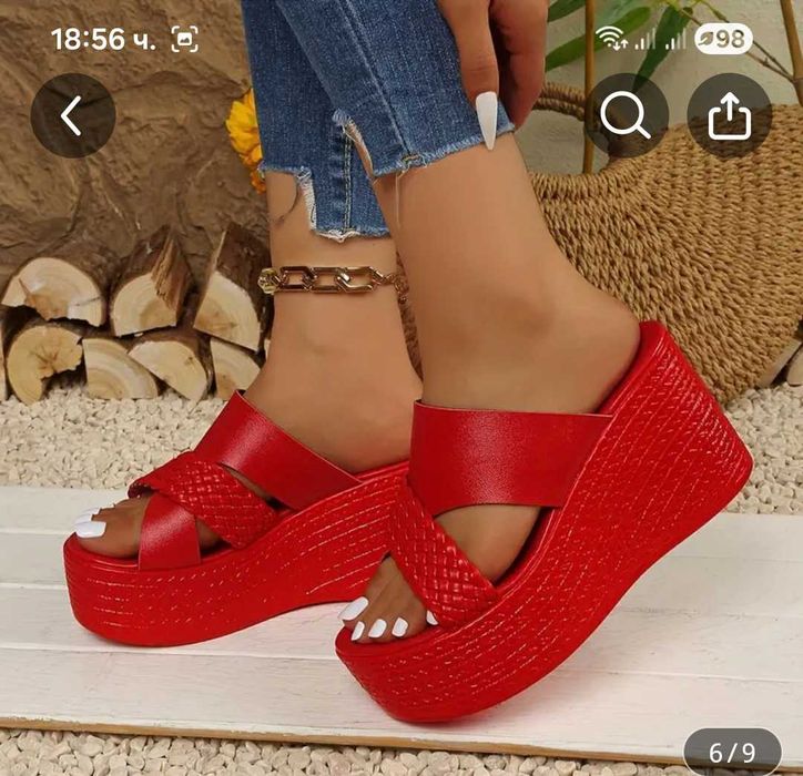 Дамски обувки платформа 39