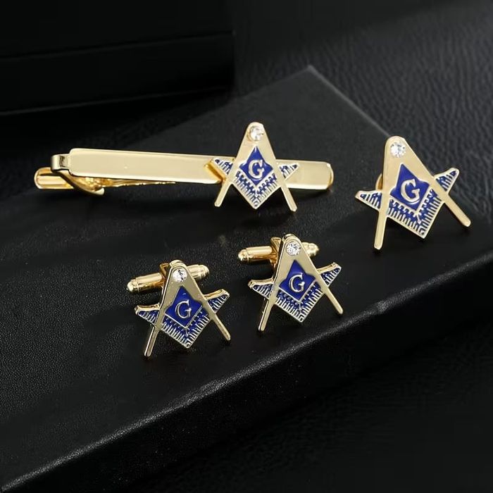 Set Masonic Elegant – Butoni Camasa + Ac Cravata + Pin Sacou