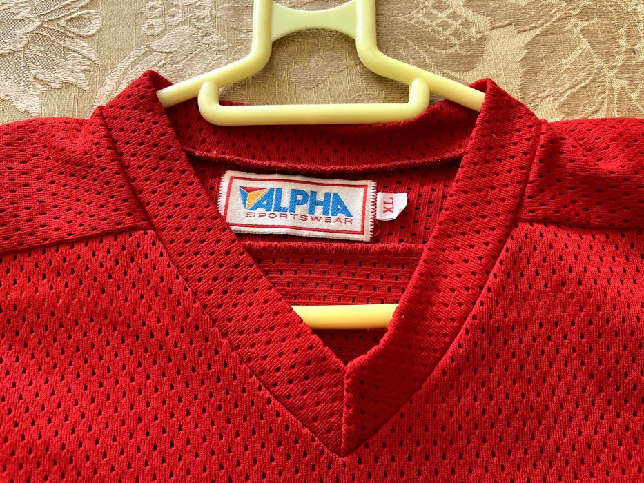 Tricou Antrenament Hochei Alpha Sportswear – Mărimea XL (Senior), Roșu