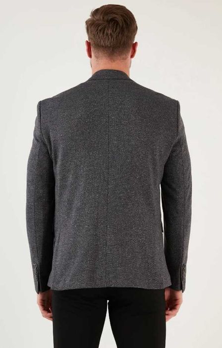 Sacou blazer 50 L premium slim Strellson lana respirabila moale gri