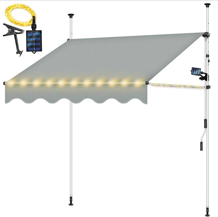 Сенник, тента за над прозорец или врата, uv защита, телескопична