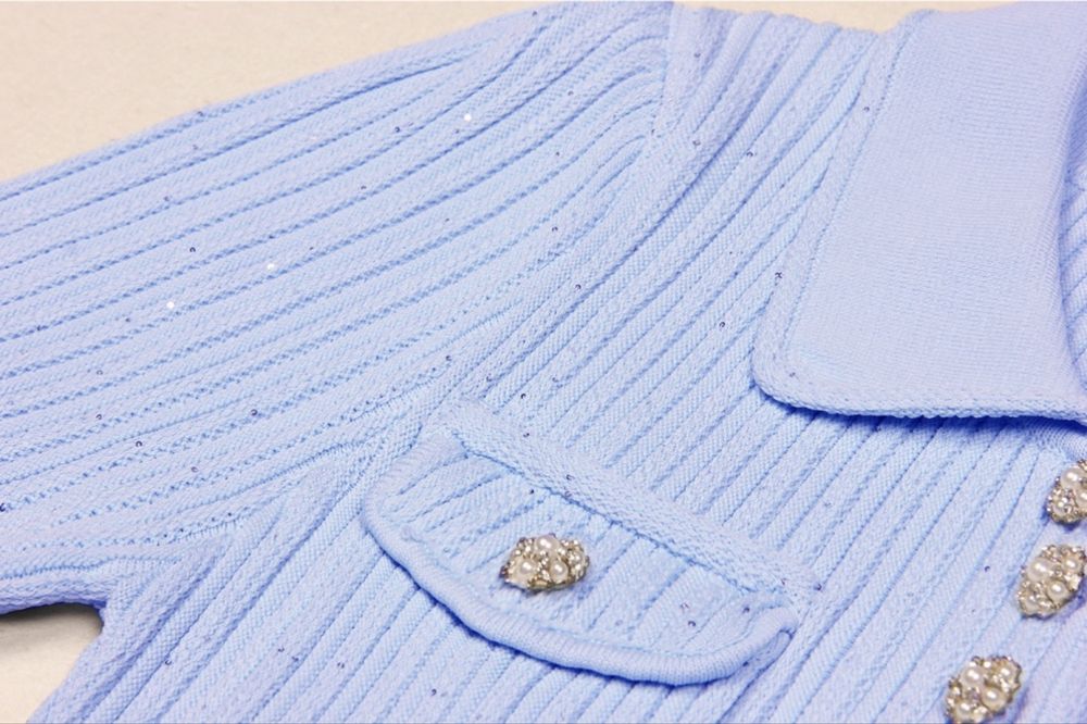 Дамска Рокля в Син Цвят