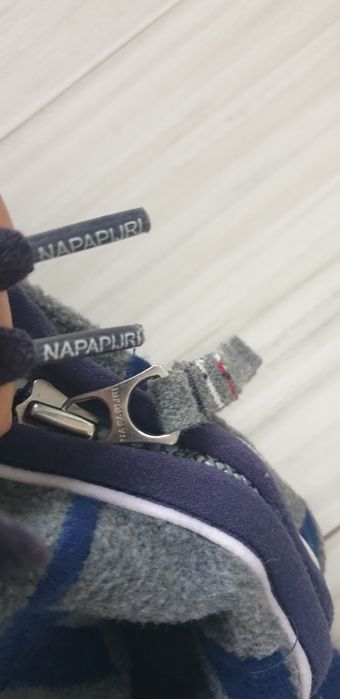 Napapijri Full Zip Hoodie Polartec Mens Size / L ОРИГИНАЛ! ЯКЕ - ПОЛАР
