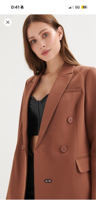 Дамско сако кафяво