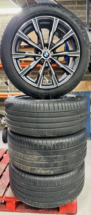 Jante Bmw X5 X6 R20 G05 G06 Originale 740M Pirelli de vara 90%