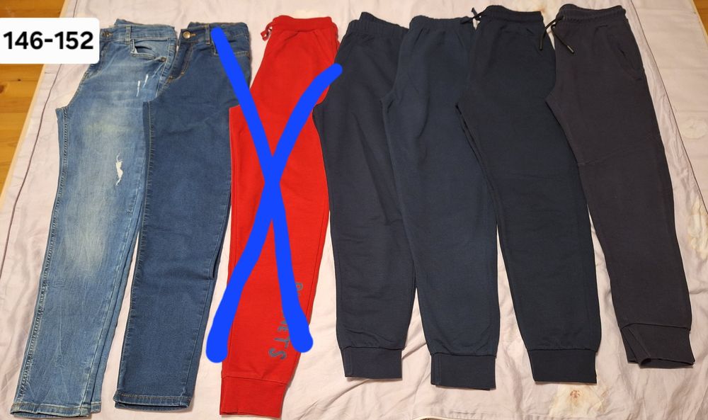 Дрехи за момче размери 128, 134, 140, 146, 152 и 158