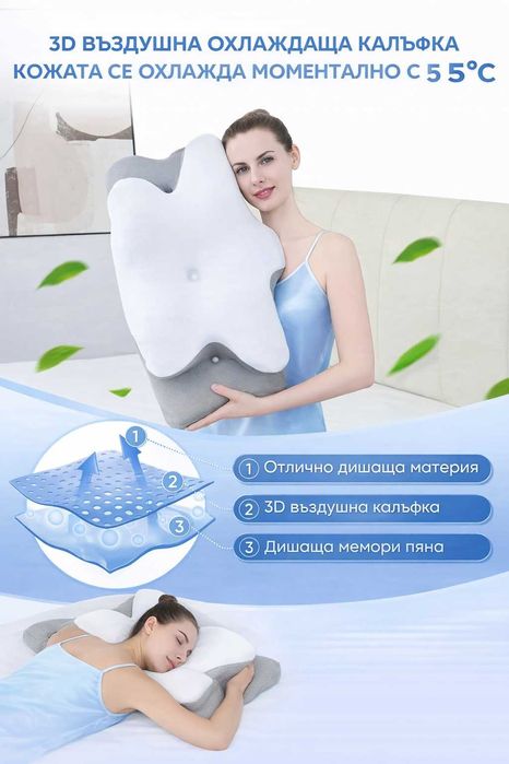 Голяма ортопедична възглавница