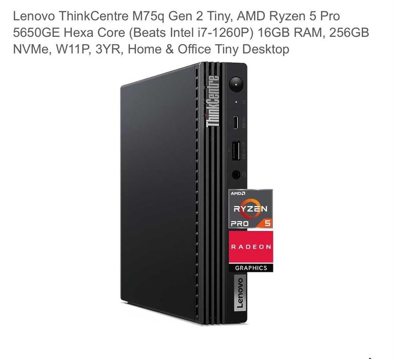 PC Lenovo ThinkCentre Gen / AMD RYZEN 5 PRO / 16 GB RAM  * Krom Amanet Margeanului  *