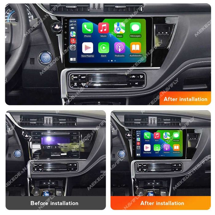 NAVIGATIE ANDROID 14 Toyota COROLLA 2017 - 2019 1/8 Gb CarPlay +CAMERA