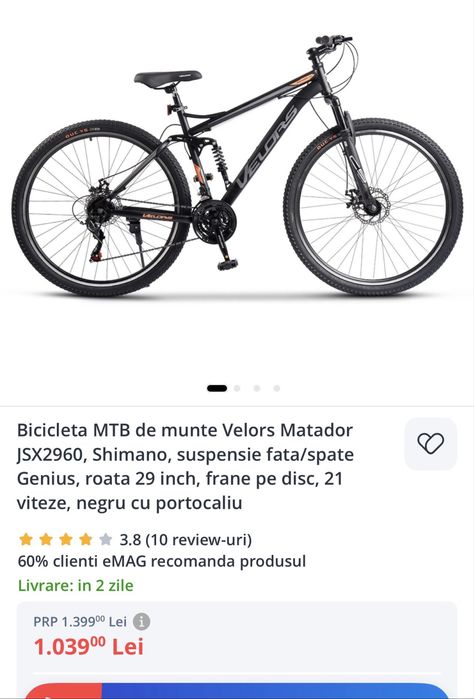Bicicleta velors full suspensions!