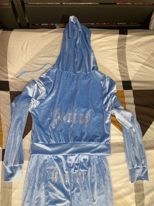 Trening din catifea dama S albastru