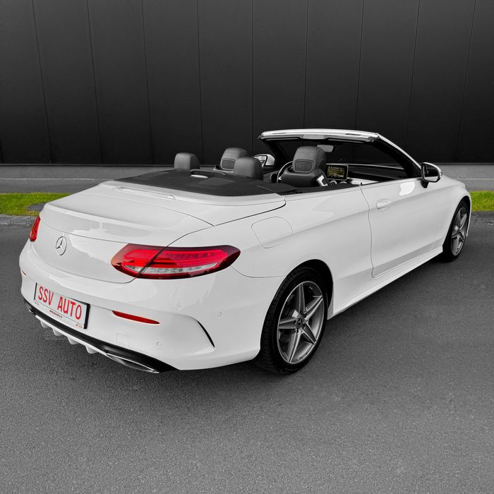 Mercedes-Benz C-Class A205 AMG C200 185CP Cabrio 4Matic Alb Piele 2017