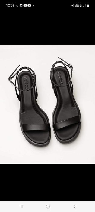 Сандали Биянки естествена кожа-38 номер, обувани веднъж,като нови